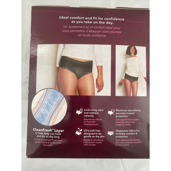 Womens Depends Silhouette Size Small 3 Colors Max Absorbency 16ct - Picture 4 of 6